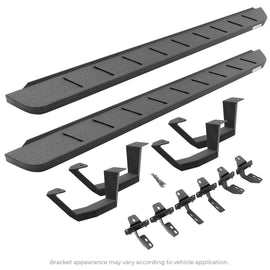 Go Rhino 6343068020T RB10 Running Boards with Mounting Brackets, 2 Pairs Drop Steps Kit