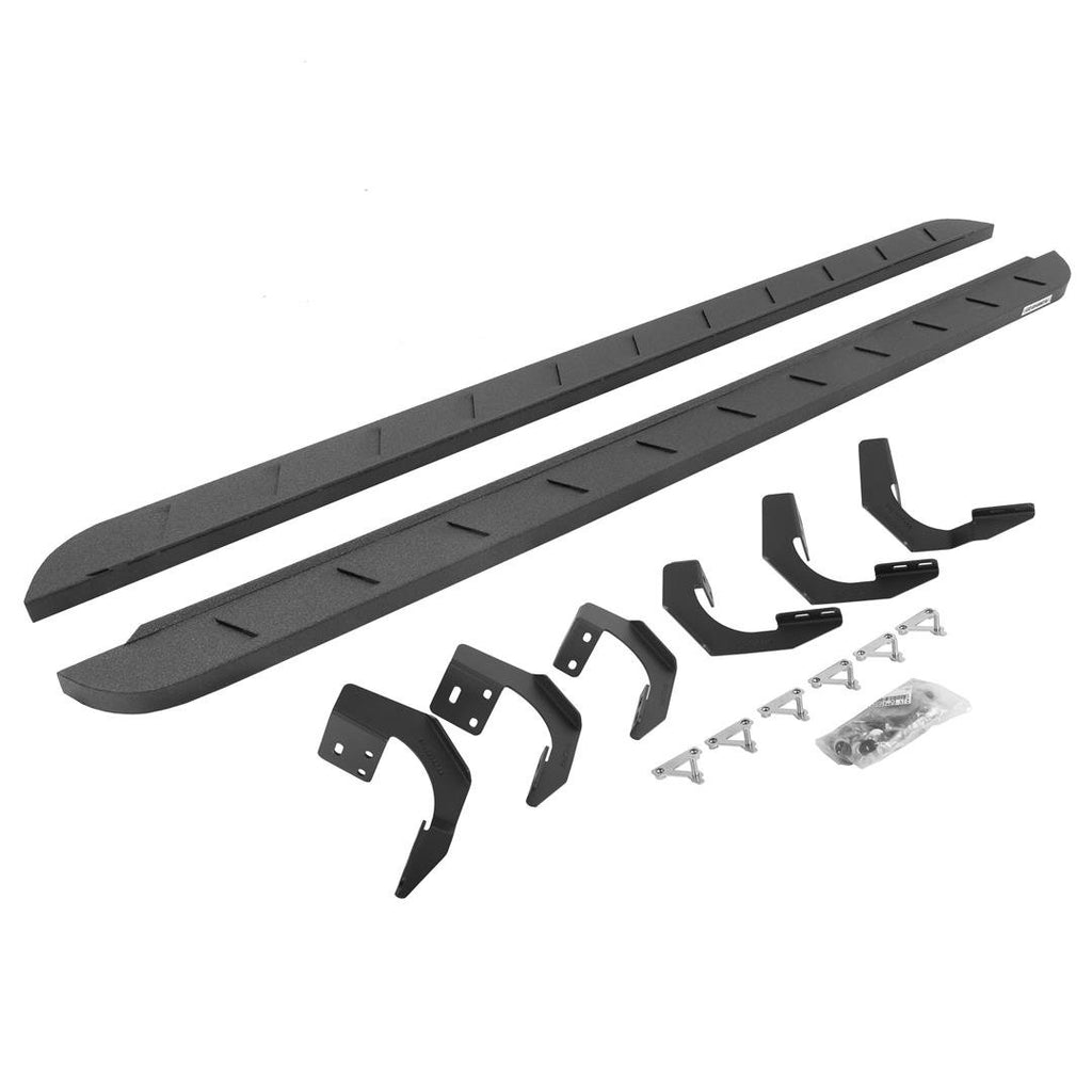 Go Rhino 63430687ST RB10 Slim Line Running Boards with Mounting Brackets Kit
