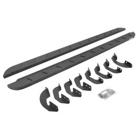 Go Rhino 63441687ST RB10 Slim Line Running Boards with Mounting Brackets Kit - Crew Max