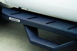 Go Rhino 63441734810T RB10 Running Boards w Mounting Brackets, 1 Pair Drop Steps Kit - Bedliner Coat