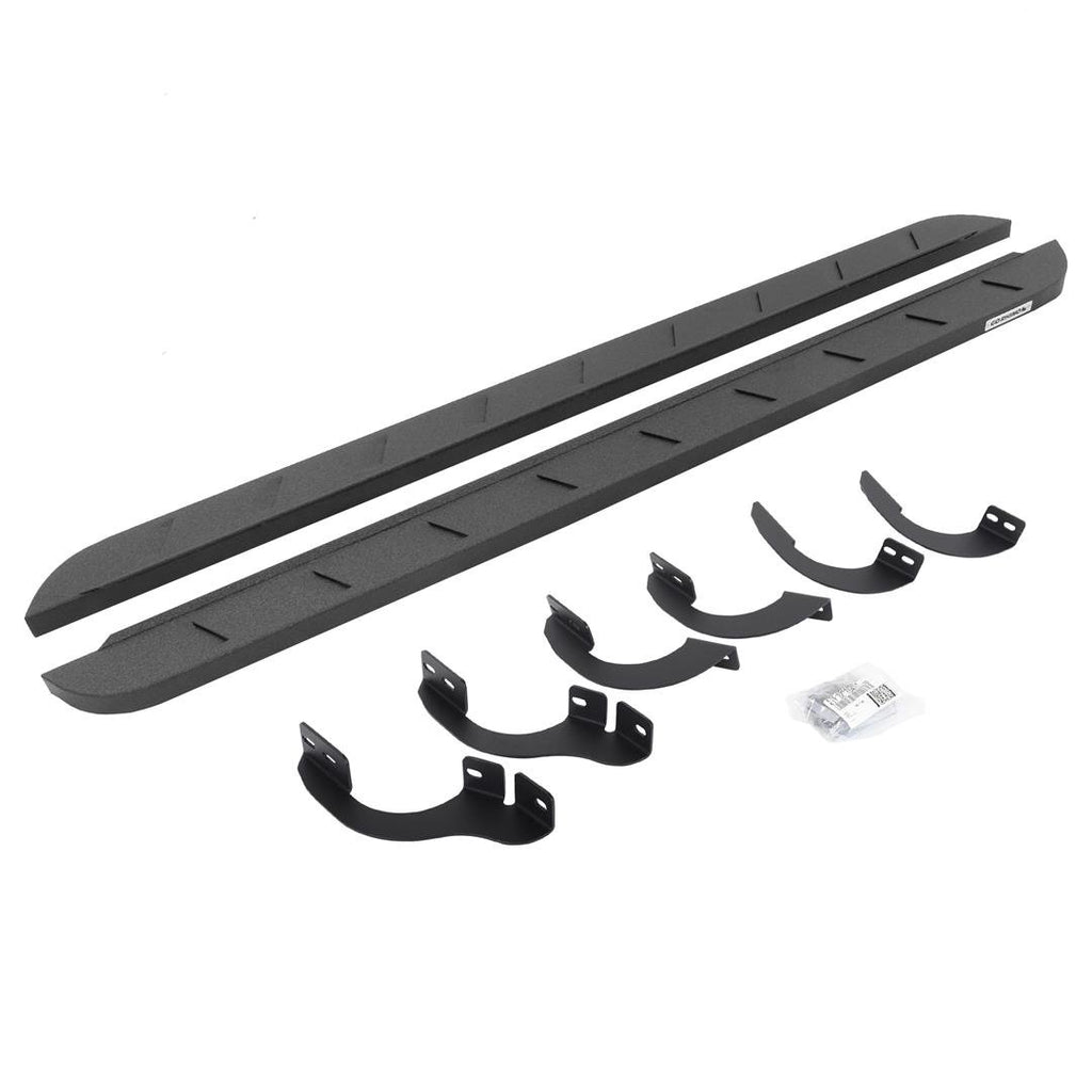 Go Rhino 63442568ST RB10 Slim Line Running Boards with Mounting Brackets Kit