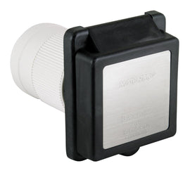 MARINCO 6353ELRV.BLK STD RV POWER INLET  BLACK