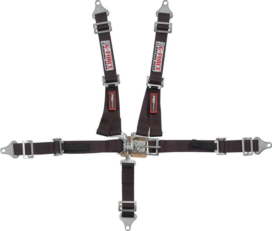 G-FORCE Racing Gear 6460BK PRO 5PT JR PU-LAP IND-SHLD L&L