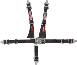 G-FORCE Racing Gear 6460BK PRO 5PT JR PU-LAP IND-SHLD L&L