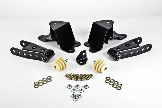 Belltech 6500 4" Drop Leaf Spring Shackle & Hanger Kit (Front Hanger/Rear Shackle)