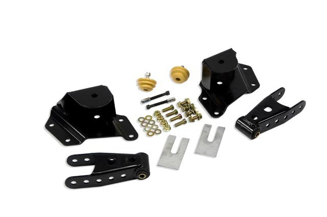 Belltech 6512 4" Drop Leaf Spring Shackle & Hanger Kit (Front Hanger/Rear Shackle)