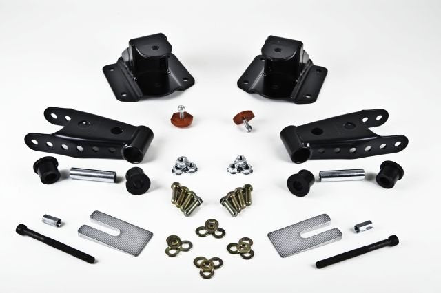 Belltech 6594 4" Drop Leaf Spring Shackle & Hanger Kit (Front Hanger/Rear Shackle)