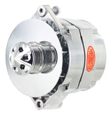 Powermaster Performance 67294-311 Alternator; 12si; 150 Amp; 100 Idle; 6 Groove Pulley; Baffle And Cone; Polished;