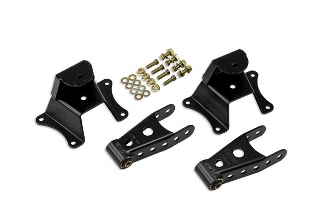 Belltech 6800 4" Drop Leaf Spring Shackle & Hanger Kit (Front Hanger/Rear Shackle)