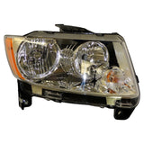 Crown Automotive Jeep Replacement 68088868AA Right Halogen Headlight Assembly for 11-17 Jeep MK Compass w/ Chrome Bezels
