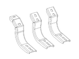 Go Rhino 6844325 OE Xtreme Cab Length Side Steps - MOUNTING BRACKETS ONLY
