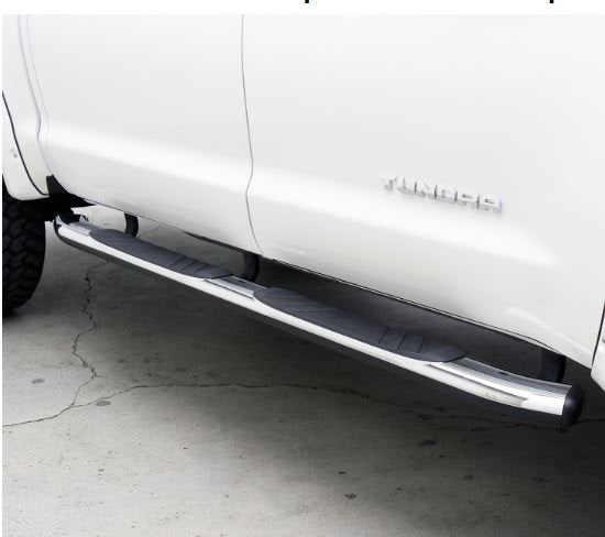 Go Rhino 685415580CC 5" OE Xtreme Composite Side Steps with Mounting Brackets Kit - Chrome
