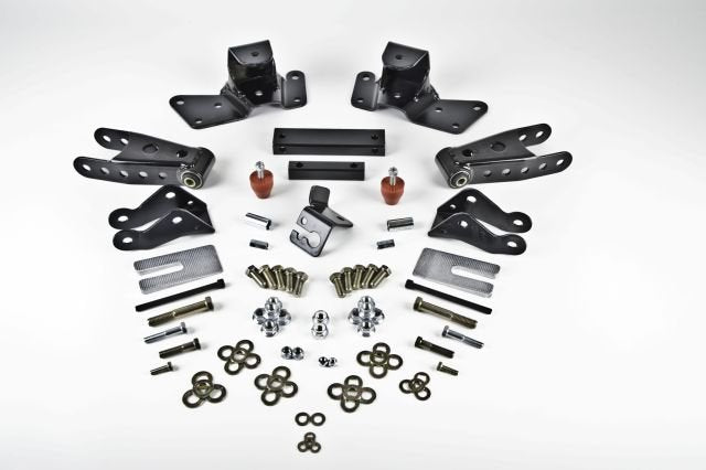 Belltech 6909 4" Drop Leaf Spring Shackle & Hanger Kit (Front Hanger/Rear Shackle)