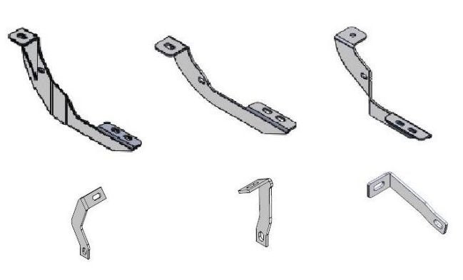Go Rhino 6940425 RB10/RB20 Running Boards - MOUNTING BRACKETS ONLY