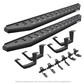 Go Rhino 6940488020T RB20 Running Boards with Mounting Brackets, 2 Pairs Drop Steps Kit