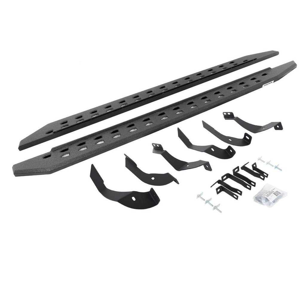 Go Rhino 69405187ST RB20 Slim Line Running Boards with Mounting Bracket Kit