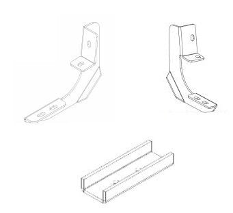 Go Rhino 6942355 RB10/RB20 Running Boards - MOUNTING BRACKETS ONLY