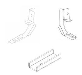 Go Rhino 6942355 RB10/RB20 Running Boards - MOUNTING BRACKETS ONLY
