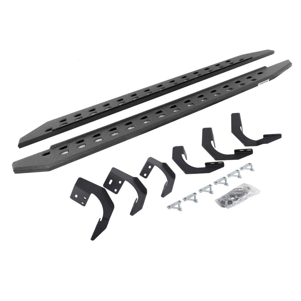 Go Rhino 69429980ST RB20 Slim Line Running Boards with Mounting Bracket Kit