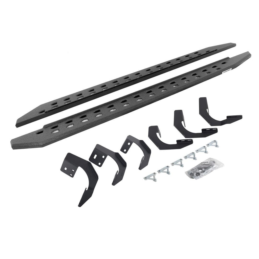 Go Rhino 69430680ST RB20 Slim Line Running Boards with Mounting Bracket Kit