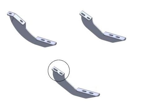 Go Rhino 6944155 RB10/RB20 Running Boards - MOUNTING BRACKETS ONLY