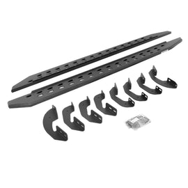 Go Rhino 69441687ST RB20 Slim Line Running Boards with Brackets Kit - Crew Max Only