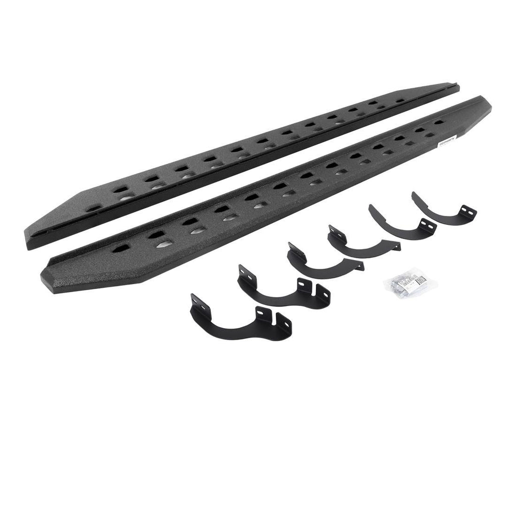 Go Rhino 69442568ST RB20 Slim Line Running Boards with Mounting Bracket Kit