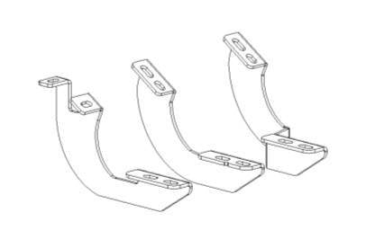 Go Rhino 6944326 V-Series V3,RB Side Steps and RB Slim Side Steps-MOUNTING BRACKETS