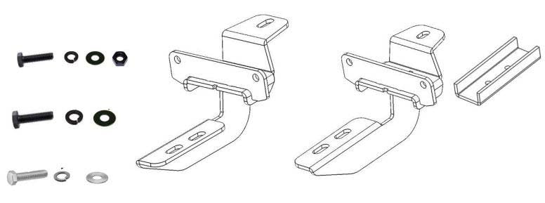 Go Rhino 6945065 RB10/RB20 Running Boards - MOUNTING BRACKETS ONLY