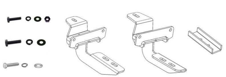 Go Rhino 6945165 RB10/RB20 Running Boards - MOUNTING BRACKETS ONLY