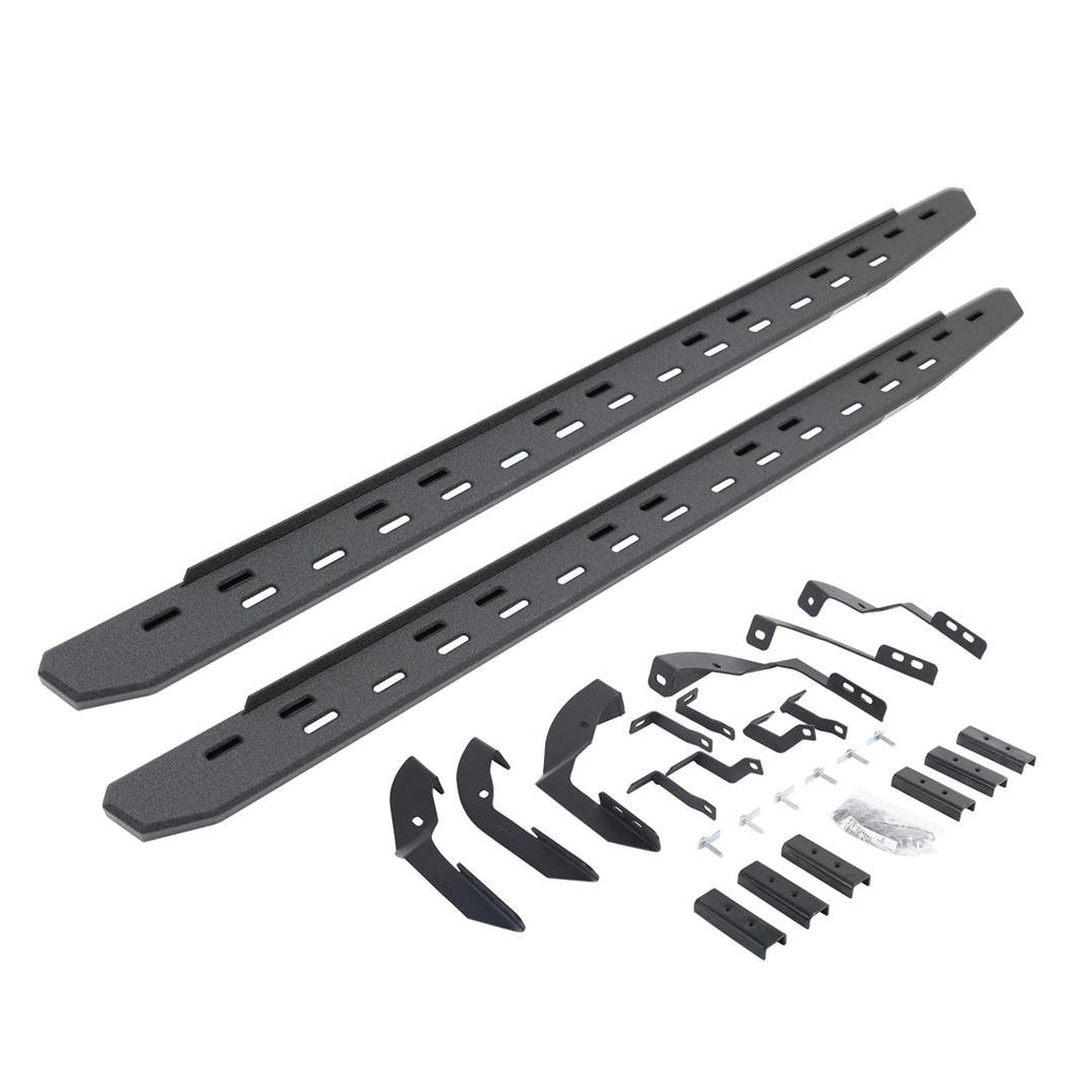 Go Rhino 69604280ST RB30 Slim Line Running Boards with Mounting Bracket Kit