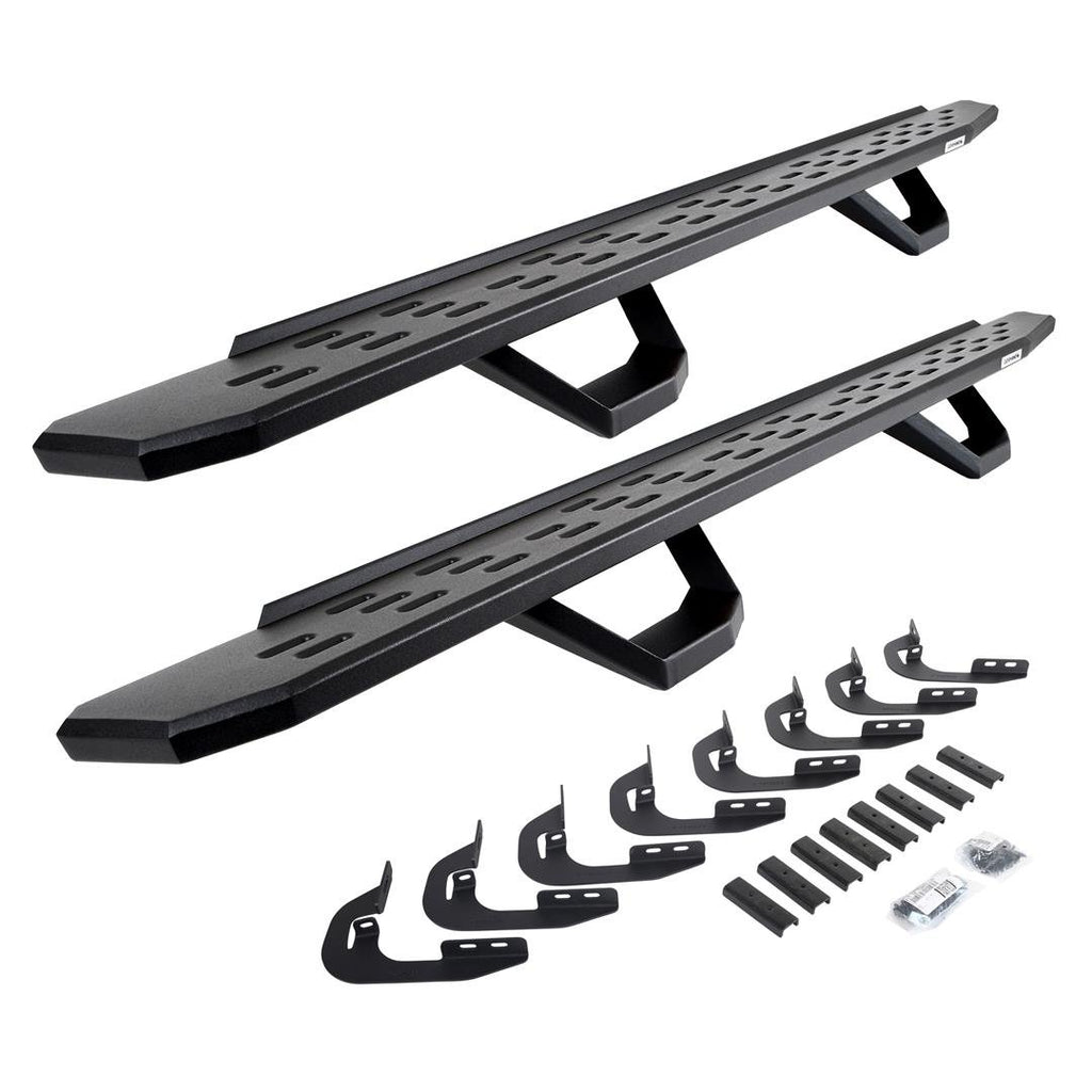Go Rhino 6960478720PC RB30 Running Boards with Mounting Brackets, 2 Pairs Drop Steps Kit
