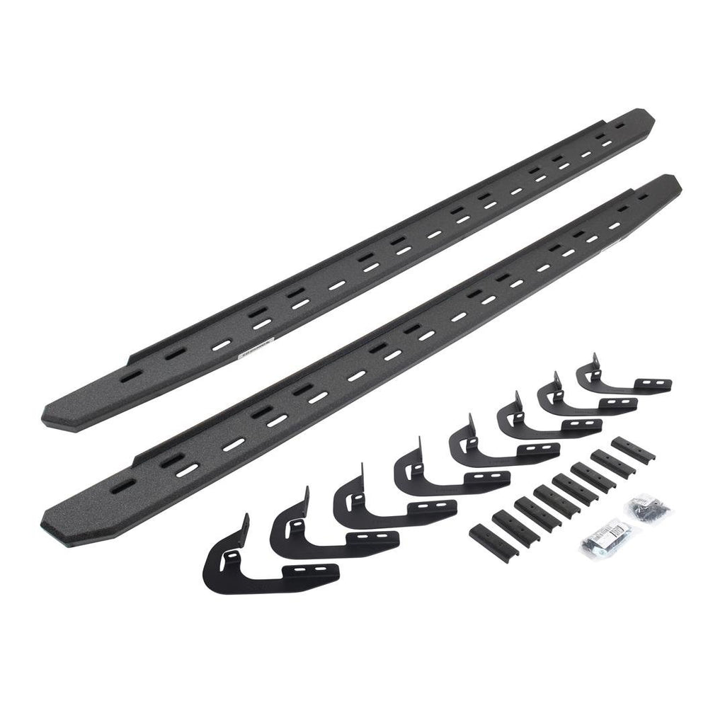 Go Rhino 69604787ST RB30 Slim Line Running Boards with Mounting Bracket Kit
