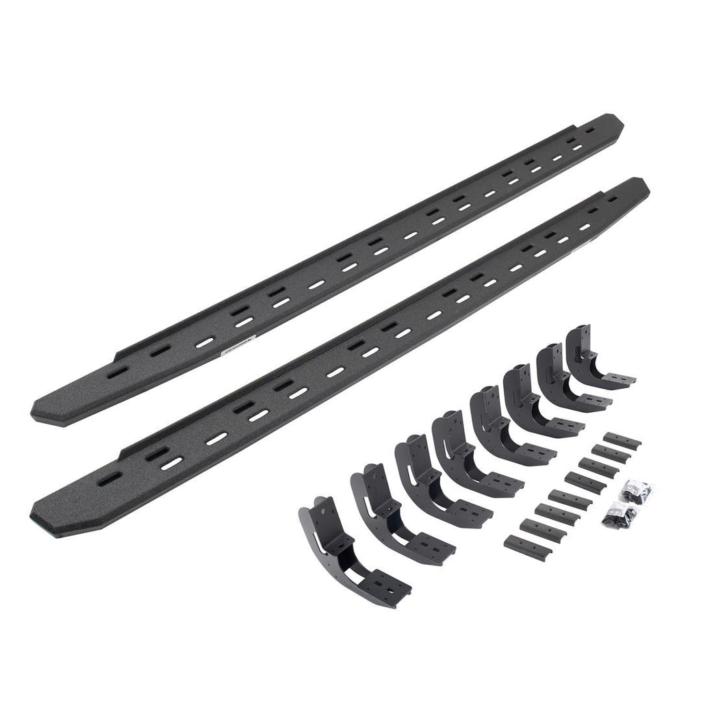 Go Rhino 69604887ST RB30 Slim Line Running Boards with Mounting Bracket Kit
