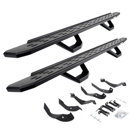 Go Rhino 6960518720PC RB30 Running Boards with Mounting Brackets, 2 Pairs Drop Steps Kit