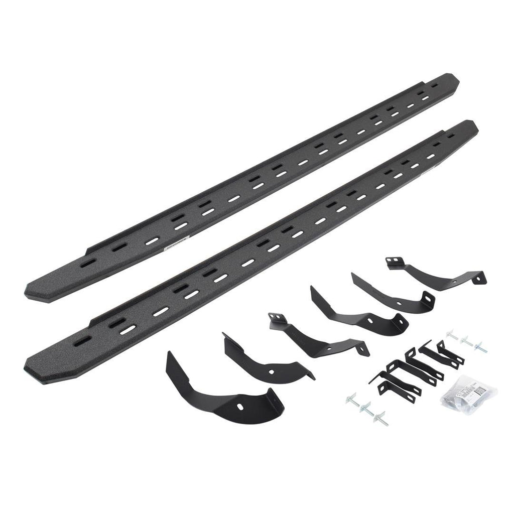 Go Rhino 69605187ST RB30 Slim Line Running Boards with Mounting Bracket Kit