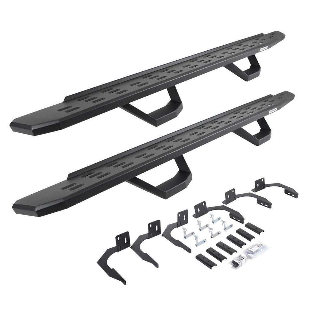 Go Rhino 6960998020PC RB30 Running Boards with Mounting Brackets, 2 Pairs Drop Steps Kit