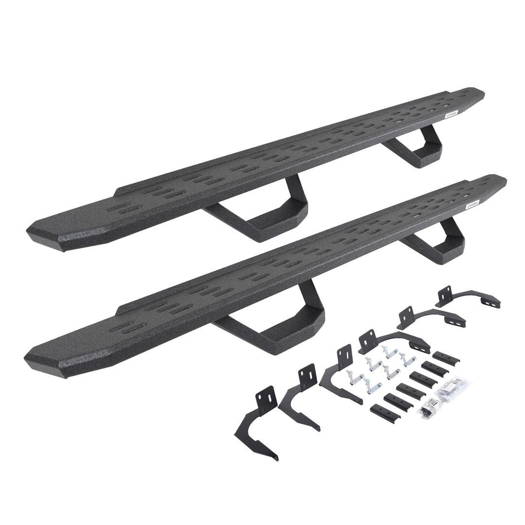 Go Rhino 6960998020T RB30 Running Boards with Mounting Brackets, 2 Pairs Drop Steps Kit