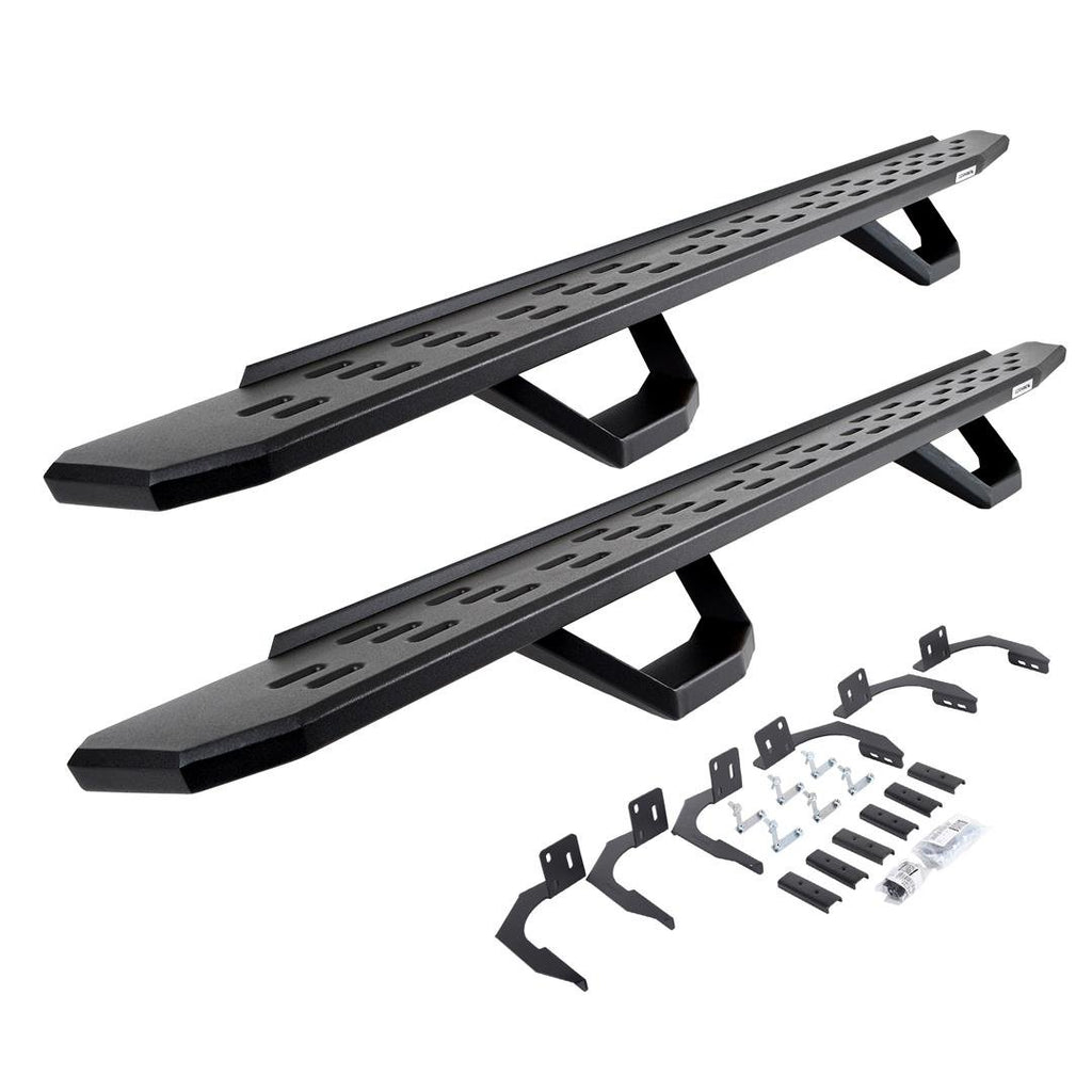 Go Rhino 6961068720PC RB30 Running Boards with Mounting Brackets, 2 Pairs Drop Steps Kit