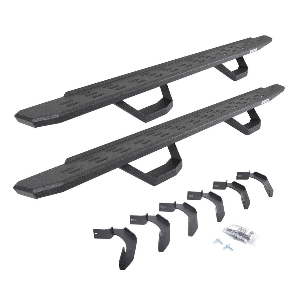 Go Rhino 6961268020T RB30 Running Boards with Mounting Brackets, 2 Pairs Drop Steps Kit