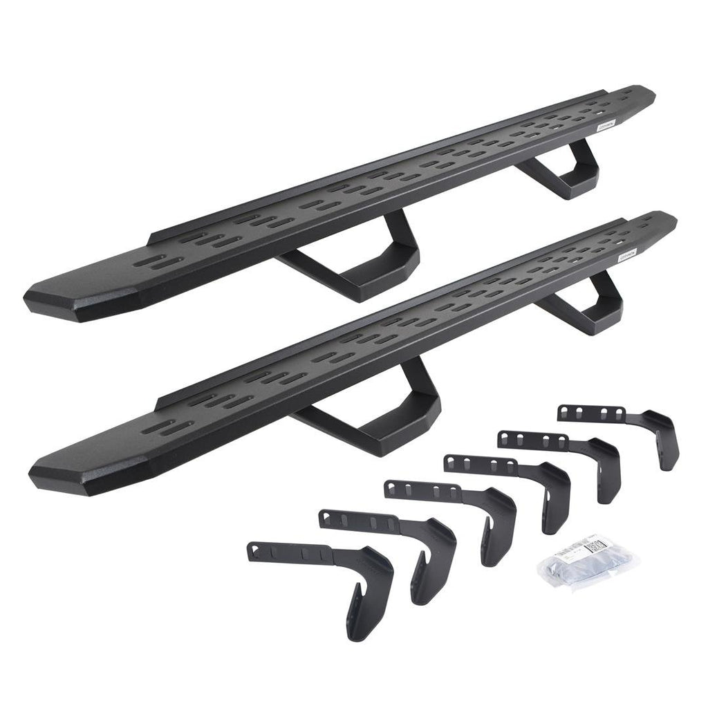 Go Rhino 6961768020PC RB30 Running Boards with Mounting Brackets, 2 Pairs Drop Steps Kit