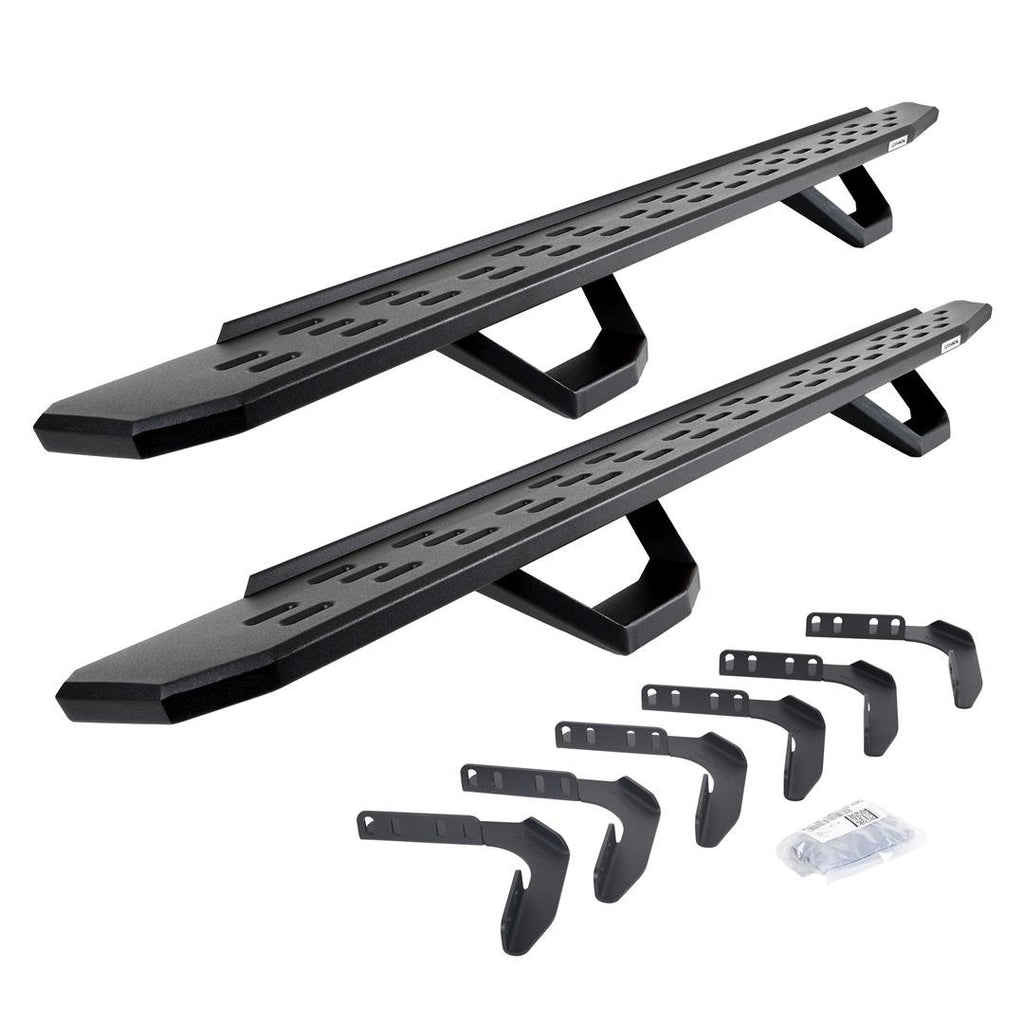 Go Rhino 6961808720PC RB30 Running Boards with Mounting Brackets, 2 Pairs Drop Steps Kit
