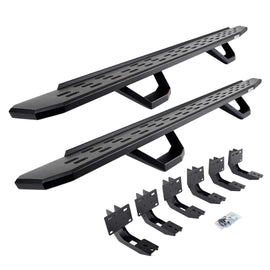 Go Rhino 6963068020PC RB30 Running Boards with Mounting Brackets, 2 Pairs Drop Steps Kit