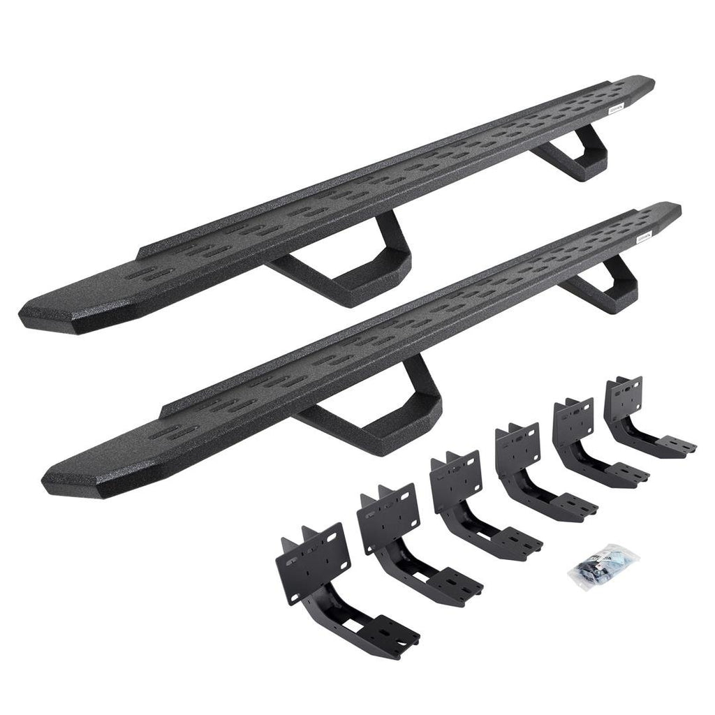 Go Rhino 6963068020T RB30 Running Boards with Mounting Brackets, 2 Pairs Drop Steps Kit