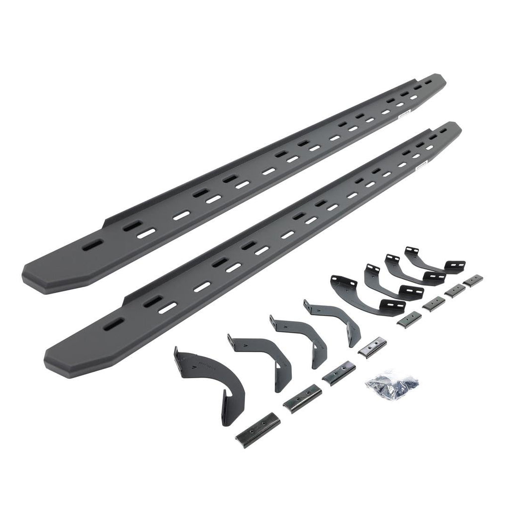 Go Rhino 69643580SPC RB30 Slim Line Running Boards with Bracket Kit - Double Cab Only