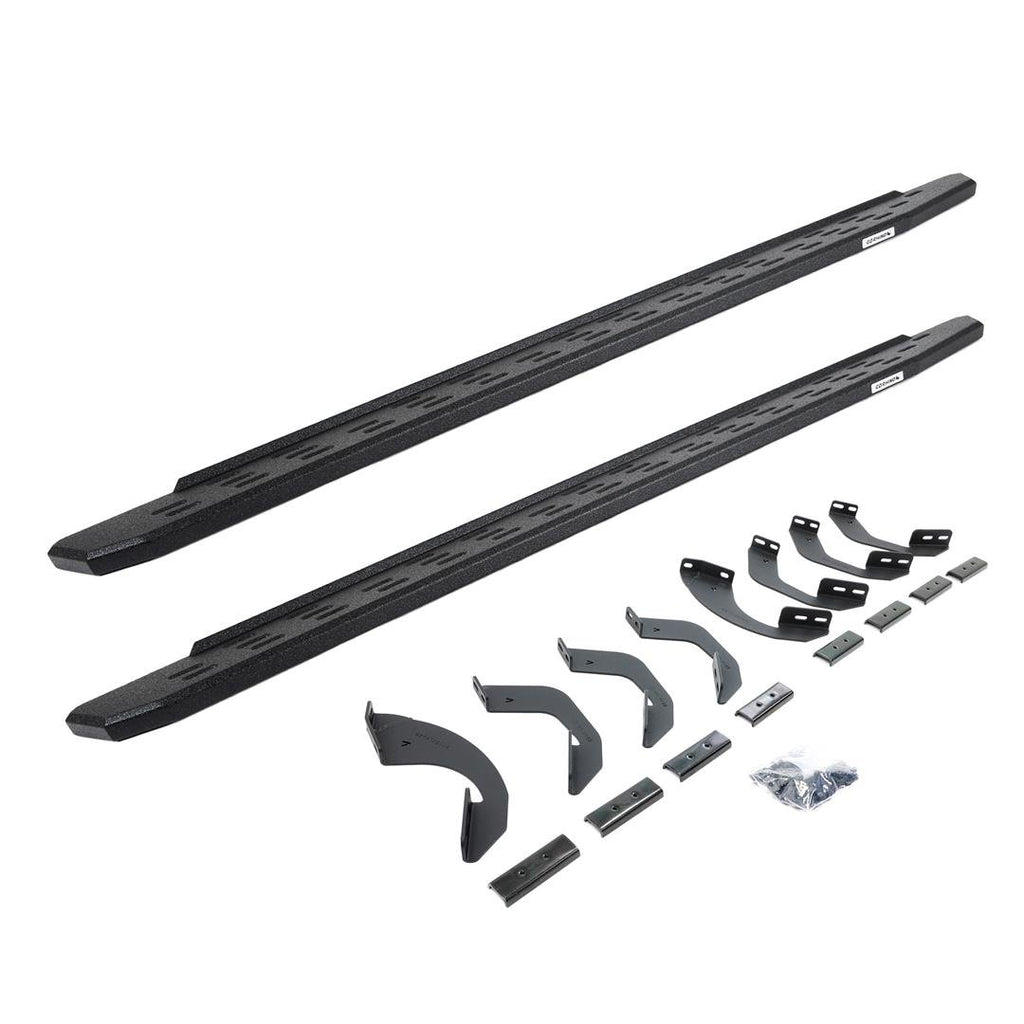 Go Rhino 69643687T RB30 Running Boards with Mounting Bracket Kit - Crew Max Only