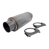 MBRP Exhaust R2009 Resonator 4in. Inlet. Outlet 12in. Body 18in. Overall. Aluminized Steel.