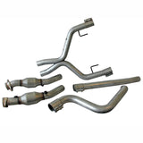 BBK Performance Parts 4011 2005-2010 MUSTANG V6 DUAL EXHAUST CONVERSION X PIPE KIT WITH CATS