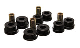 Energy Suspension 74103G Sub-Frame Bushing Set; Black; Rear; Performance Polyurethane;