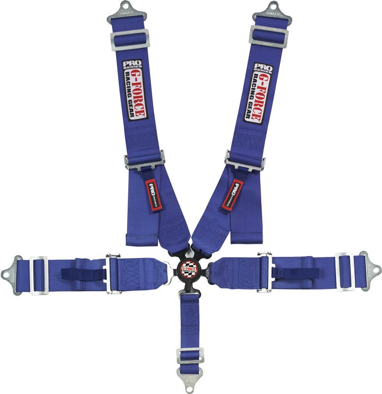 G-FORCE Racing Gear 7000BU PRO 5PT PD- LAP IND-SHLD CAM BLUE